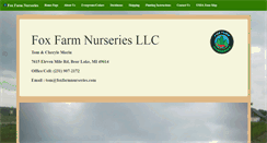 Desktop Screenshot of foxfarmnurseries.com