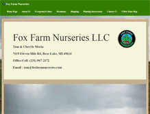 Tablet Screenshot of foxfarmnurseries.com